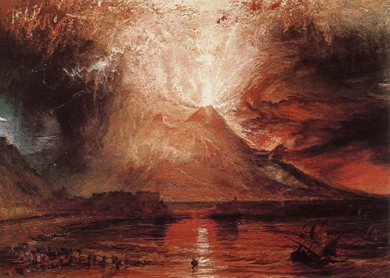 Joseph Mallord William Turner Volcano erupt China oil painting art